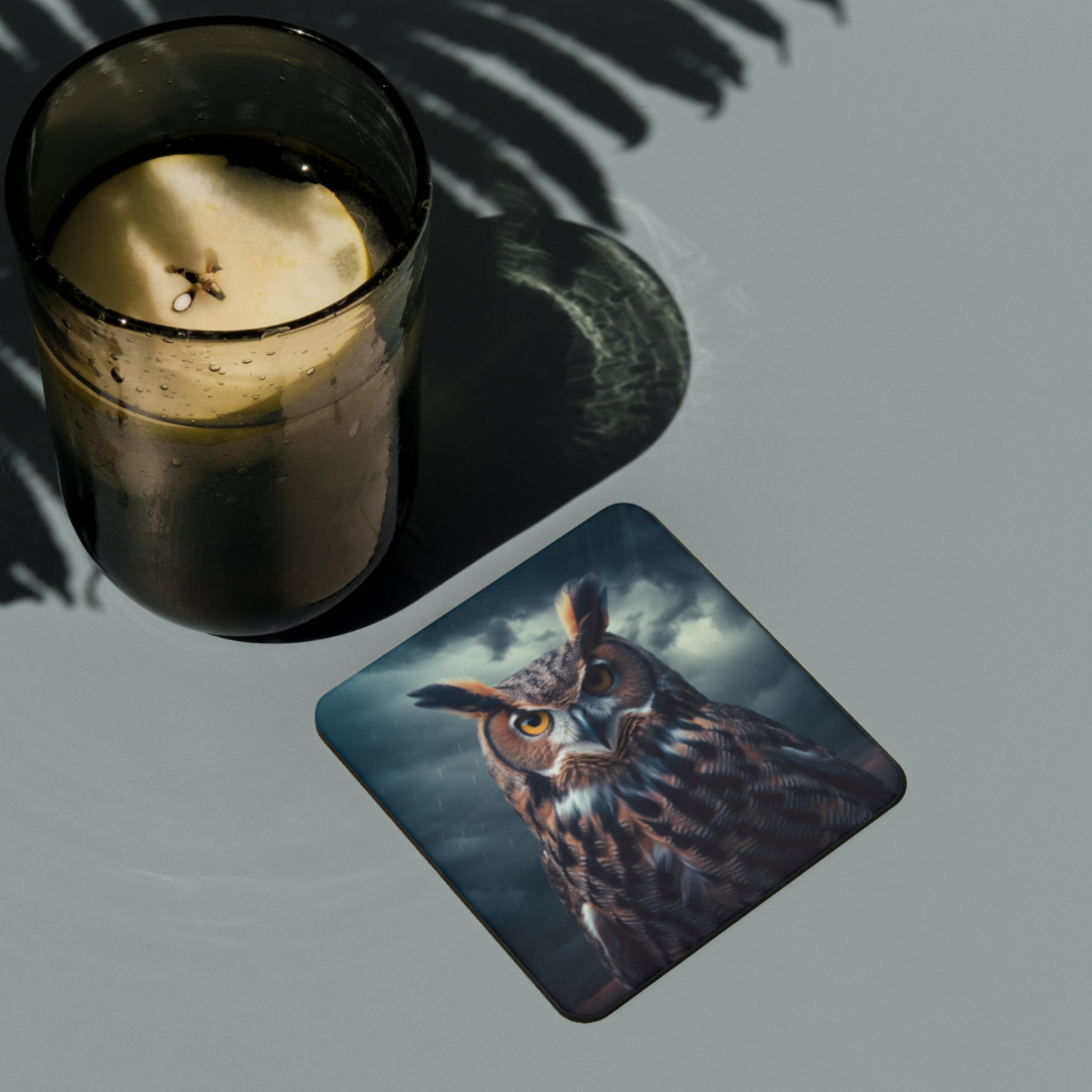 Great Horned Owl Coasters