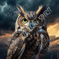 Great Horned Owl Coasters