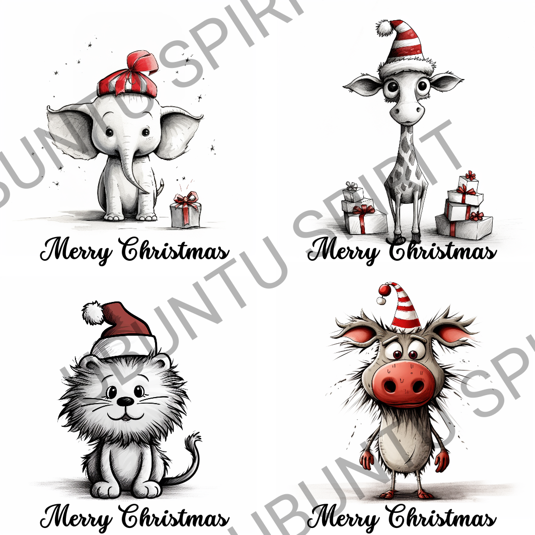 Cute Little Christmas Animal Coasters