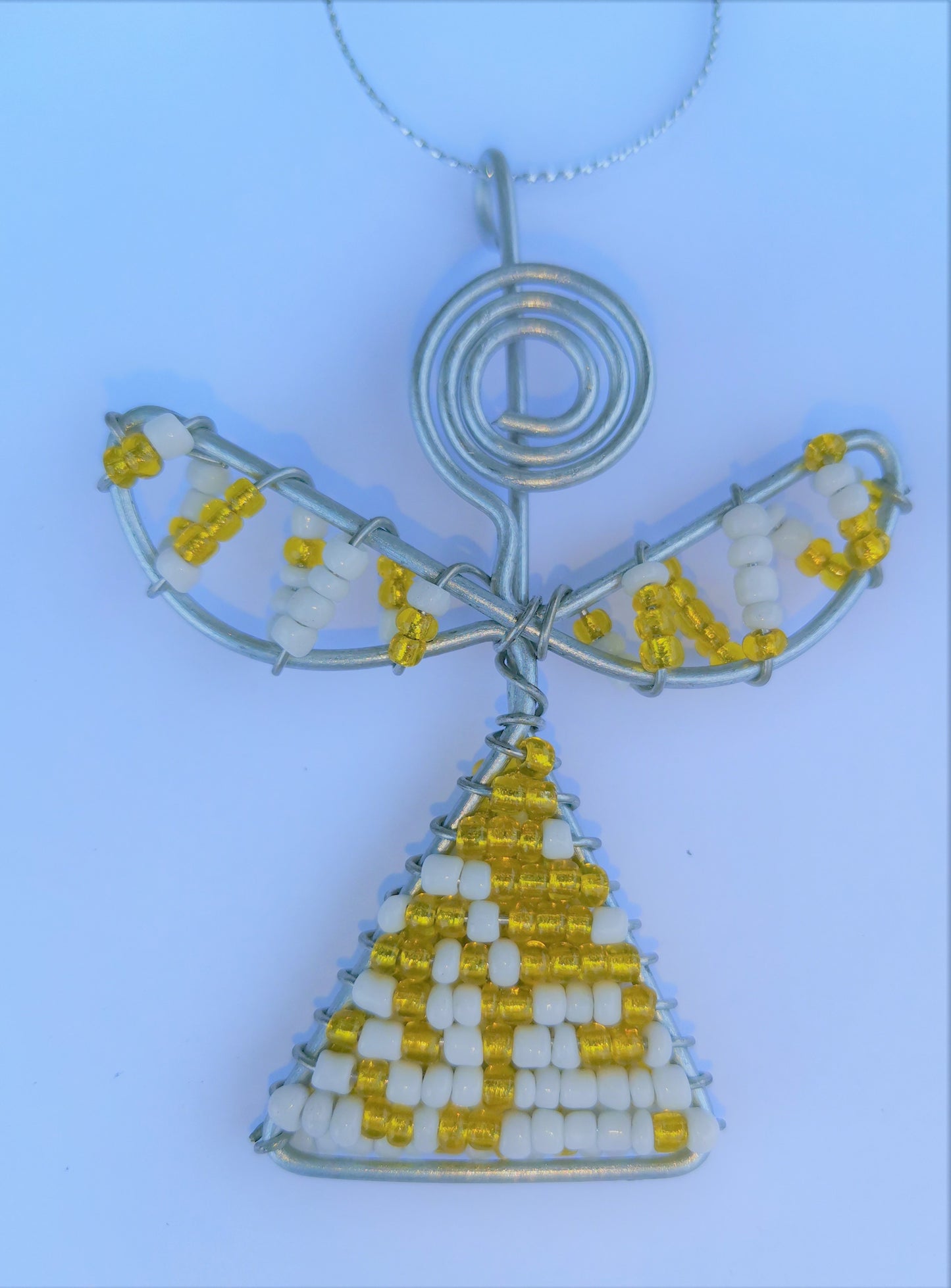 African Beaded Christmas Angel Tree Decorations