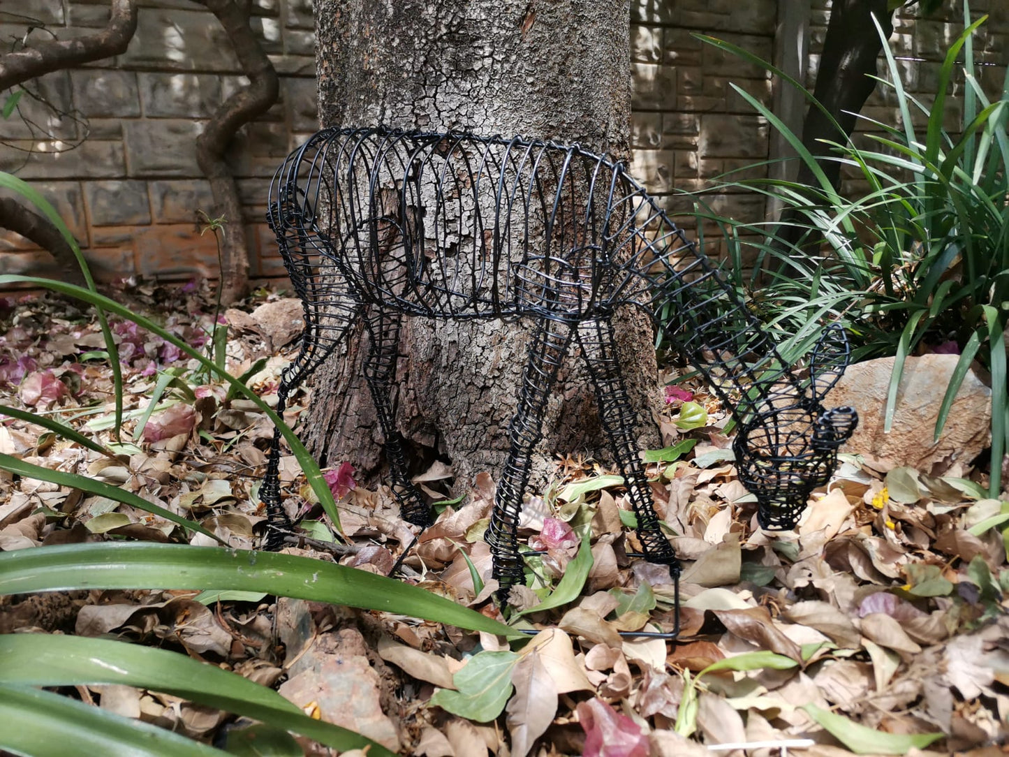 3D Wire Deer Outdoor Sculpture