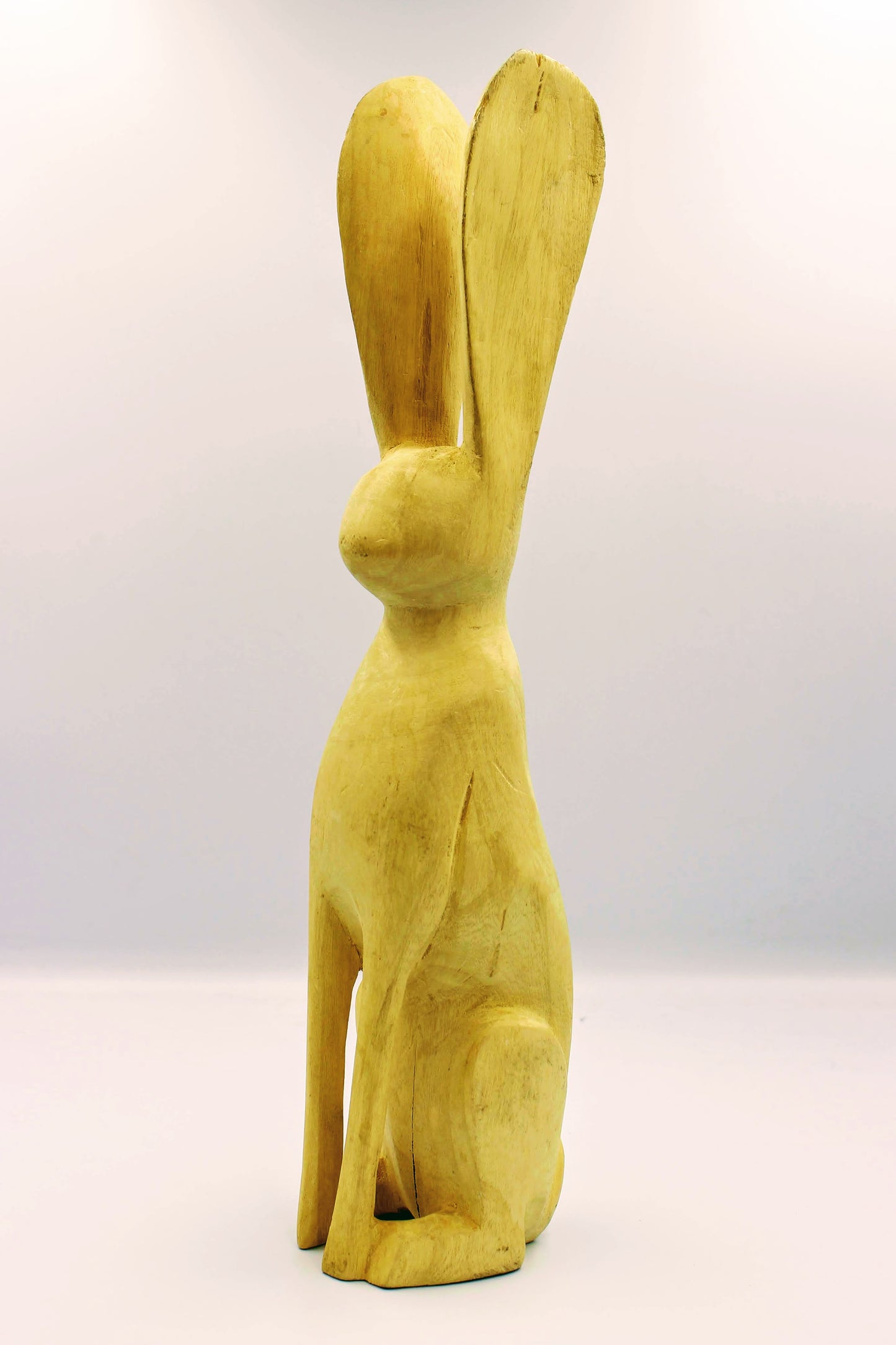 Hand Carved Wooden Bunny