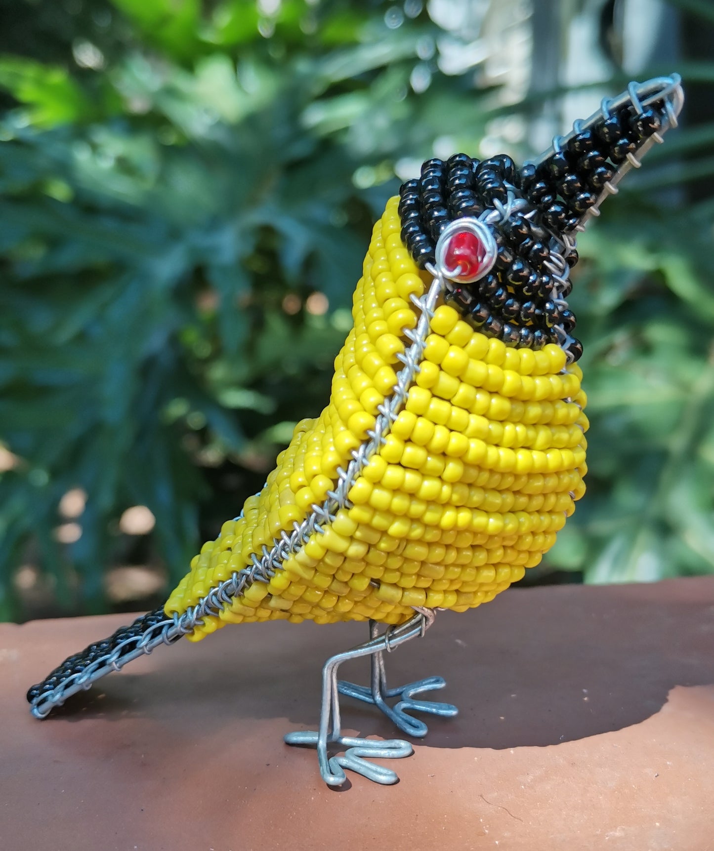 Beaded Yellow Bird