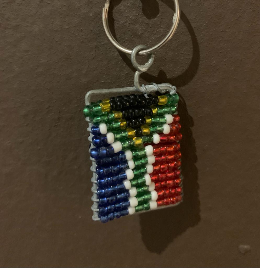 Beaded South African keyring