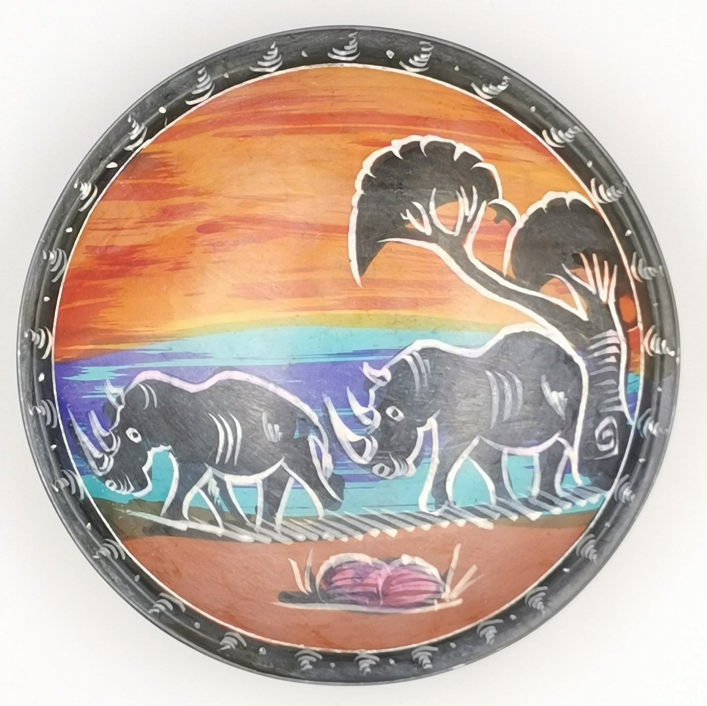 Rhino Soapstone Bowl - Medium