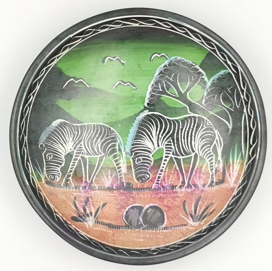 Zebra Soapstone Bowl - Medium
